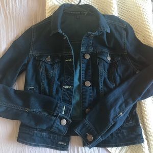 Dark blue jean jacket